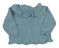 Modrý sveter s dirkovaným vzorom Matalan