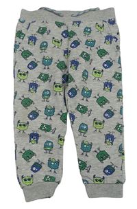 Šedé tepláky s příšerkami Primark