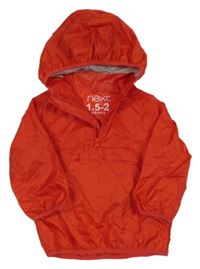 Červená šušťáková bunda s kapucňou Next