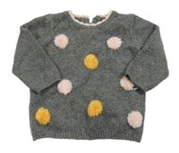 Sivý sveter s bodkami George