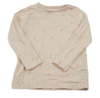 Světlerůžové puntíkované triko Geoge 