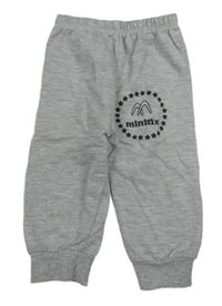 Šedé tepláky s nápisem 