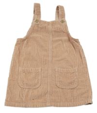 Pudrové sametovo/manšestrové laclové šaty George