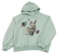 Svetlomodrá mikina s králikom a kapucňou H&M