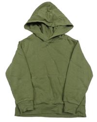 Khaki mikina s klokankou a kapucňou H&M