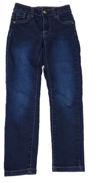 Tmavomodré elastické skinny rifle Zeeman 
