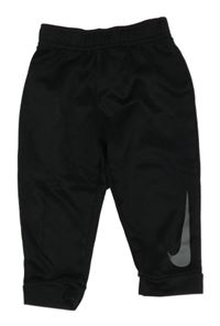 Čierne športové tepláky s logom Nike
