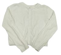 Biely prepínaci crop sveter so trblietkami C&A