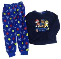 Tmavomodro-safírové plyšové pyžamo s PAW PATROL PRIMARK