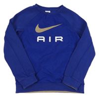 Safírová mikina s logem Nike Air 
