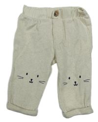 Smetano-světlešedobéžové melírované kalhoty SeRGeNT MaJoR 