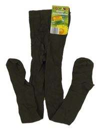 Nové - tmavokhaki punčocháče POCOPIANO