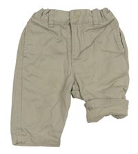 Světlešedé chino podšité rifle H&M