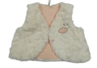 Smetanové kožešinové zateplené bolérko s obláčikom ORCHESTRA