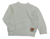 Biely sveter s nášivkou ZARA