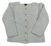 Svetlosivý melírovaný prepínaci sveter KIABI