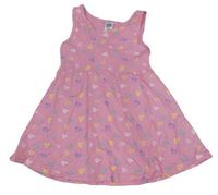Ružové šaty so srdiečkami Kiki&Koko