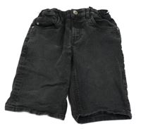 Černé slim riflové kraťasy C&A