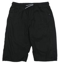 Černé plátěné kraťasy Chapter Young