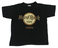 Čierne tričko s potiskem Hard Rock Cafe