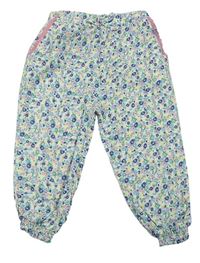 Farebné kvetované letné nohavice Primark