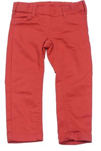 Jahodové elastické plátenné skinny nohavice C&A
