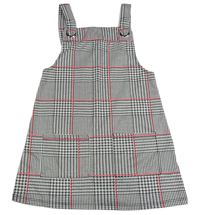 Bielo-čierno-ružové kockované šaty Primark