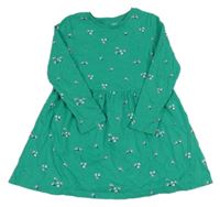 Zelené kvetované bavlnené šaty zn. M&S