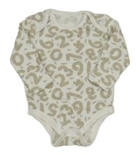 Biele body s číslami