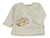 Smotanová chlpatá prepínaci mikina s kuřetem Ergee