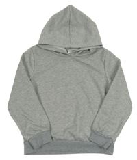 Sivá melírovaná mikina s kapucňou Shein