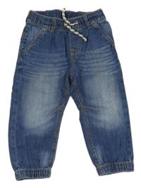 Modré ľahké jogger cuff rifle H&M