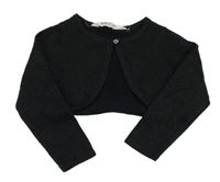 Čierne trblietavé svetrové bolerko H&M