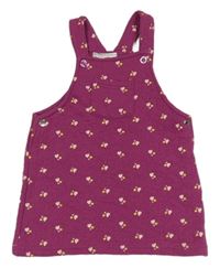 Vínové prešívané teplákové na traké šaty so srdiečkami Ergee