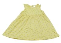 Žlté bavlnené šaty s citrónmi C&A