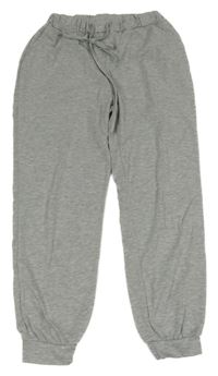 Sivé melírované ľahké tepláky