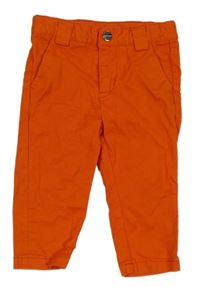 Červené plátenné nohavice Jacadi