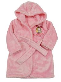 Růžový chlupatý župan se Cindy a kapucí - Grinch George