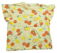 Svetložlté tričko s ovociem Liegelind