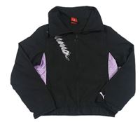 Čierno-fialová športová funkčná bunda s logom Puma