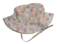 Farebný kvetovaný klobúk zn. H&M