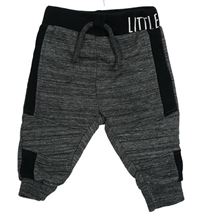Sivo-čierne tepláky s nápisom zn. Primark