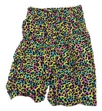Farebné leopardí ľahké culottes nohavice zn. Kiki&Koko