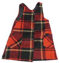 Čierno-červené prepínaci vlnené šaty Dunnes Stores