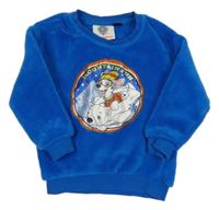 Modrá plyšová mikina s obrázkom Nickelodeon