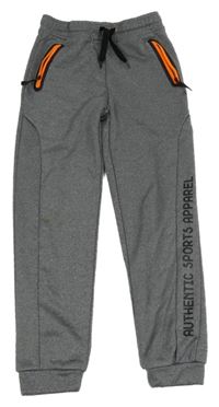 Šedé melírované sportovní tepláky Yigga