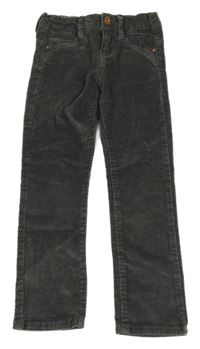 Šedé skinny manšestráky okaidi