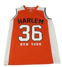 Červeno-bílé sportovní tílko s číslem H&M