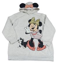 Béžová mikina s Minnie a kapucňou zn. H&M