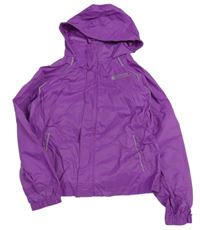 Fialová šusťáková funkční bunda s kapucí Mountain Warehouse